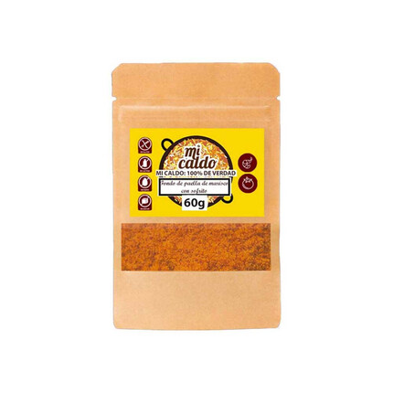 Fondo de Paella de Marisco con Sofrito Micaldo 60g: Delicioso caldo deshidratado para realzar tus paellas
