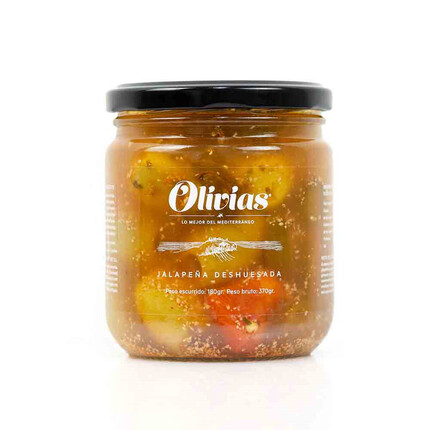Tarros Olivias Original Jalapeña Deshuesada 300g: Sabor picante y auténtico en cada bocado