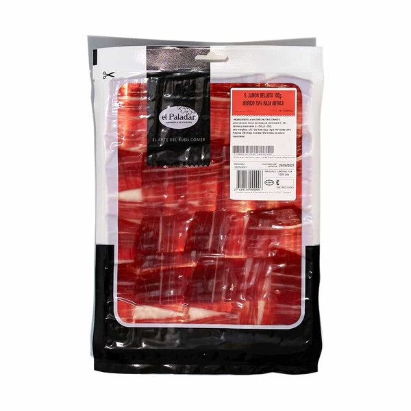 Jamón de Bellota Ibérico 75% Raza Ibérica Selección El Paladar Loncheado a Mano 40gr.