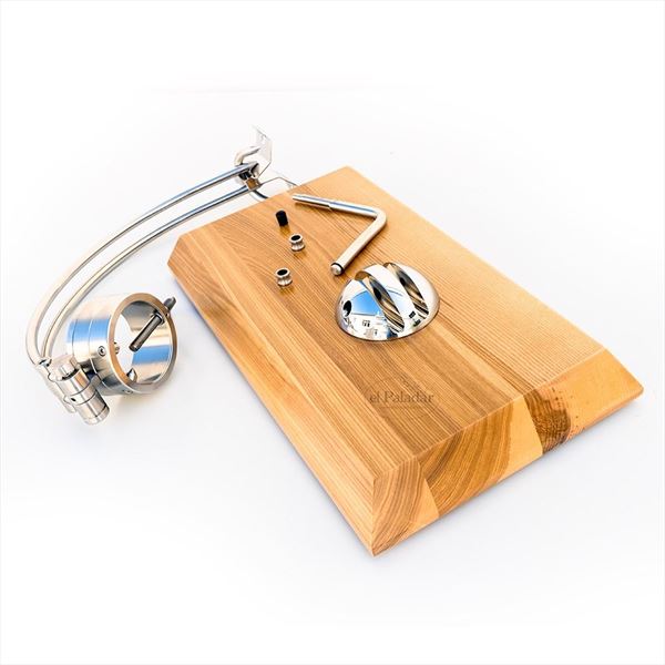 Jamonero Afinox Primus con base de madera de fresno (2)
