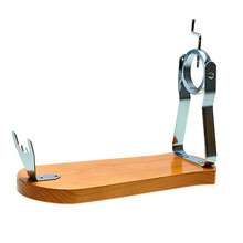 Jamonero Bello Kilimanjaro madera nogal 48x22 cm