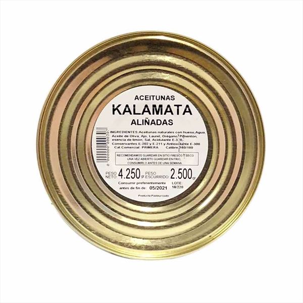 Lata Aceituna Kalamata de Olivias By Tast 2,5Kg. (1)
