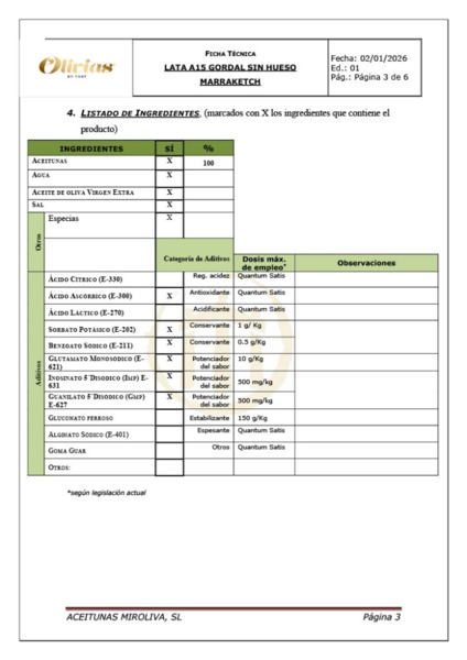 Olivias by Tast "Marrakesh" Spiced Olives – 2.5 kg (4)