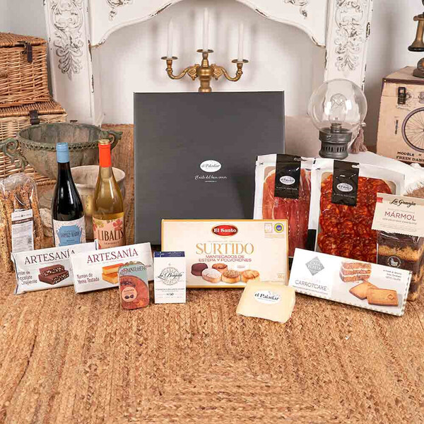 Lote Empresa 100-25 — vinos, ibéricos, queso y dulces gourmet
