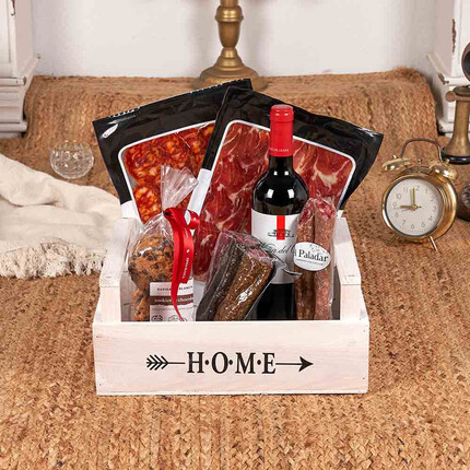 Lote Gour 020-25 | vino, jamón, chorizo, longaniza & dulces
