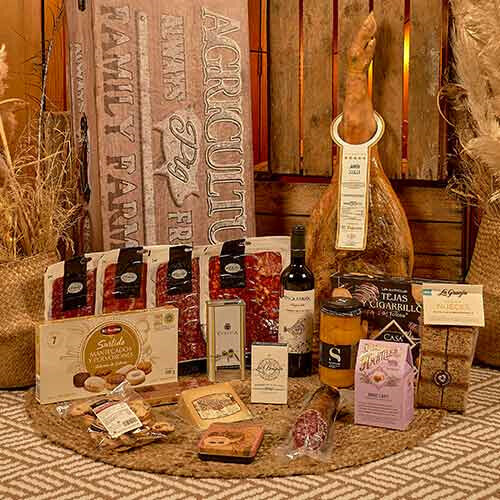 LOTE GOUR 425-10 MALETA MADERA JAMONERA
