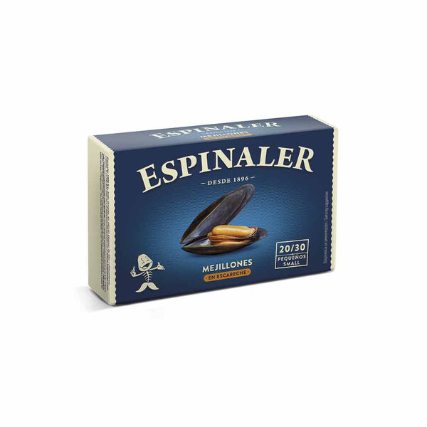Mejillones en Escabeche de Las Rías 20/30 Piezas Espinaler Ol-120