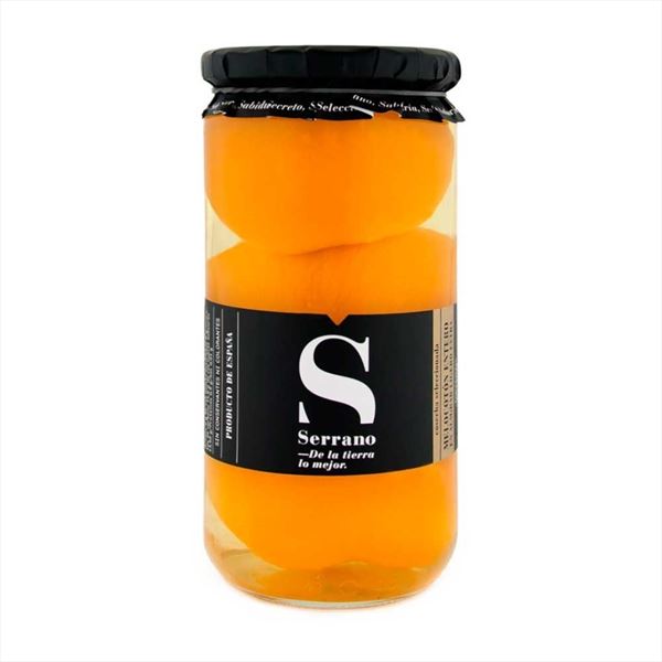 MELOCOTÓN ENTERO CONSERVAS SERRANO (Cristal 1 Kg.)