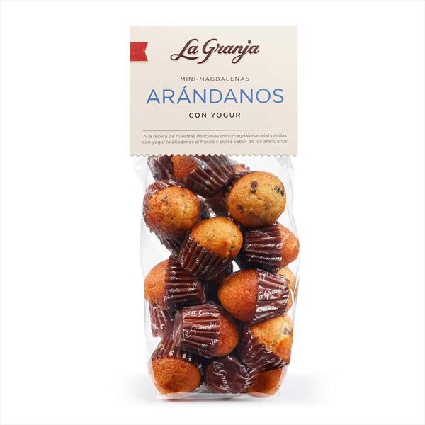 Mini-Magdalenas De Arándanos Con Yogur La Granja 250Gr.