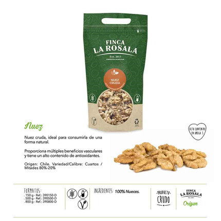 Nuez cruda "Origen" Dogypack 150g: Disfruta de la frescura y nutrición de las nueces crudas