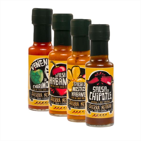 Salsa Picante Extrema Pack 4 - Salsas y Especias Sierra Nevada