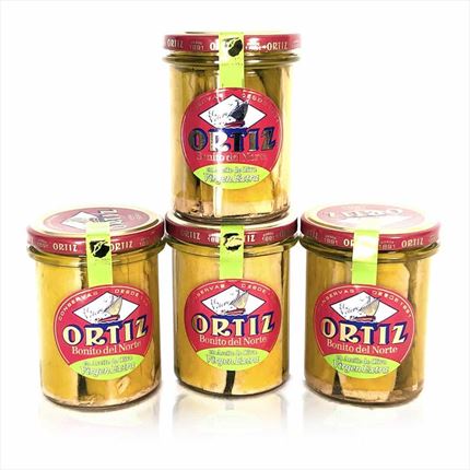 Pack Bonito del Norte en Aceite Virgen Extra Ortiz X4 | Calidad Artesanal