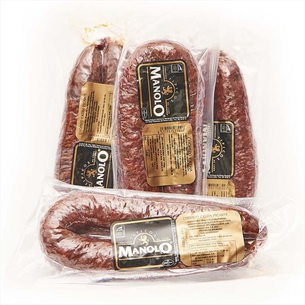 Pack Chorizo de León 2 Picante 2 Dulce 500gr. Aprox/Unid.