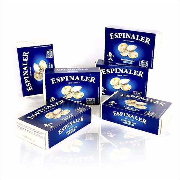 Pack Berberechos al Natural de Espinaler 45-55P x6