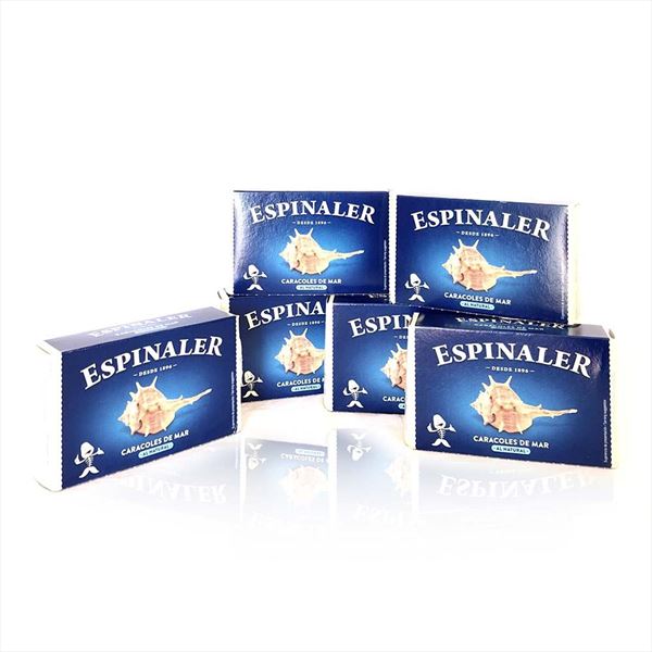 Pack Conservas De Caracoles De Mar Espinaler Ol-120 X6 Latas