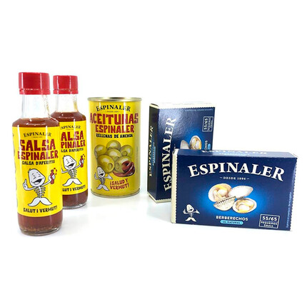 Pack Espinaler: Berberechos, Salsa y Aceitunas | El Paladar