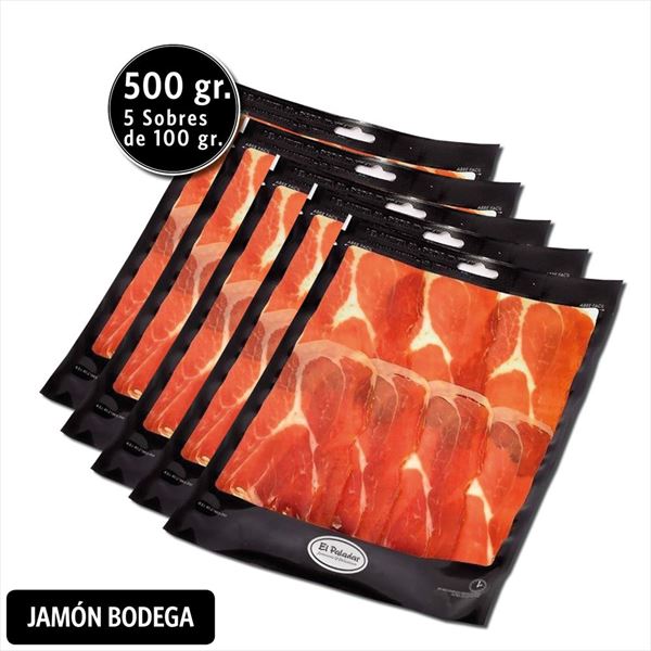 Pack Jamón Bodega (100G. X5 Loncheado)