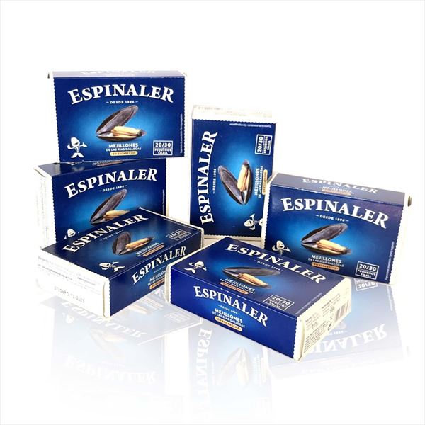 Pack x6 Mejillones 20/30 Piezas de Espinaler