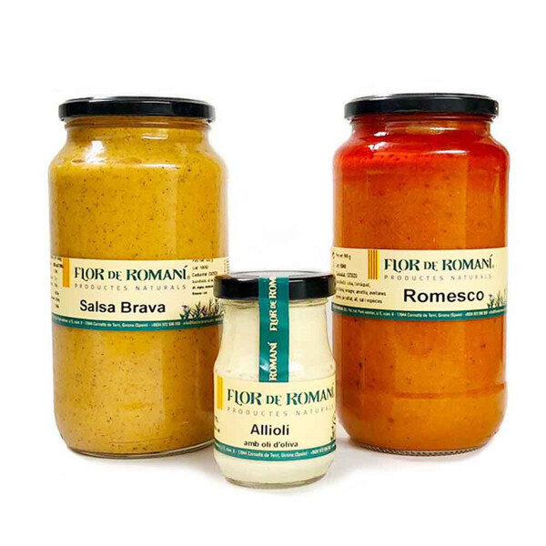 Pack Salsas Flor De Romaní - Romesco, Brava Y Alioli