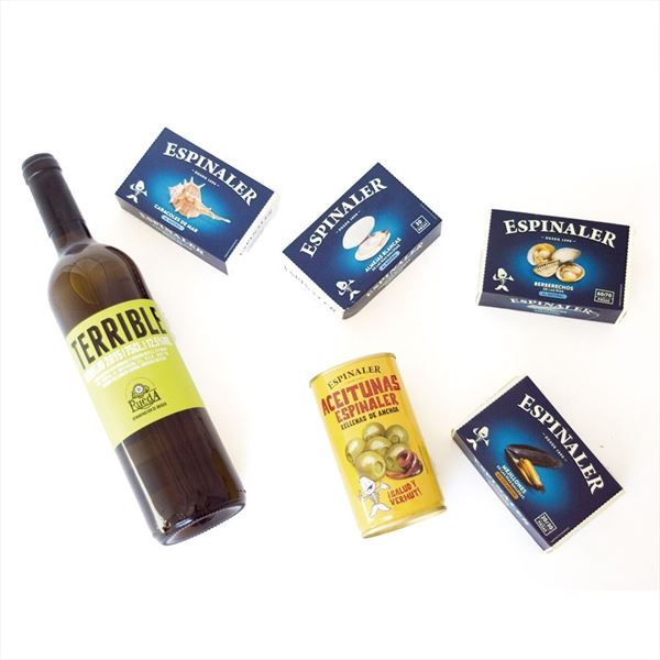 Pack Conservas Espinaler Y Vino Blanco Terrible.