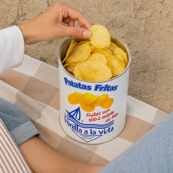Patatas Fritas Bonilla a la Vista – Lata 500 g (Aceite de Oliva y Sal Marina) (2)