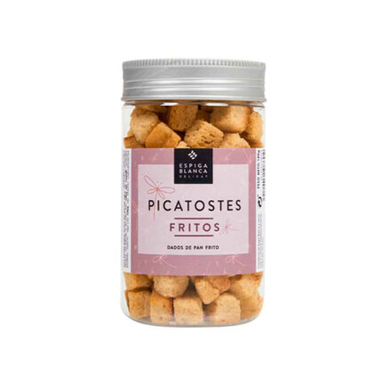 Picatostes Fritos en Bote Espiga Blanca 110g | Crujientes y sabrosos acompañantes para tus platos
