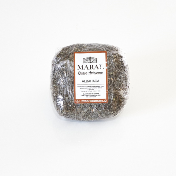 Queso con albahaca Maral 750 g – queso artesano balear (1)