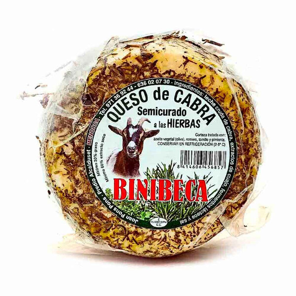 Queso Semicurado de Cabra con Hierbas Binibeca