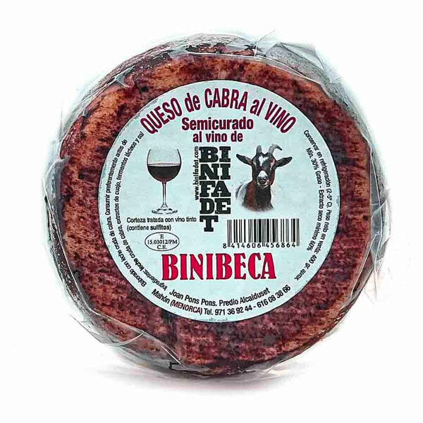 Queso Semicurado de Cabra al Vino Binibeca