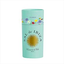 Sal de Ibiza con granito y flores 75g.