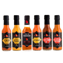 Pack of 7 hot sauces