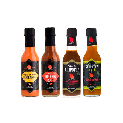 Pack 4 Salsas Picantes – Gourmet | Doctor Salsas
