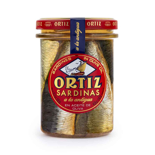 Conservas Ortiz Sardinas A La Antigua Tarro 140g.