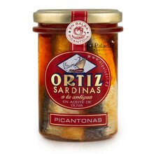 Sardinas a La Antigua Picantonas Conservas Ortiz (FRASCO 190g)