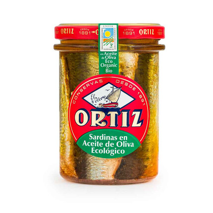 Sardinas Ortiz Ecológicas “a la antigua” 190 g – Tarro Gourmet