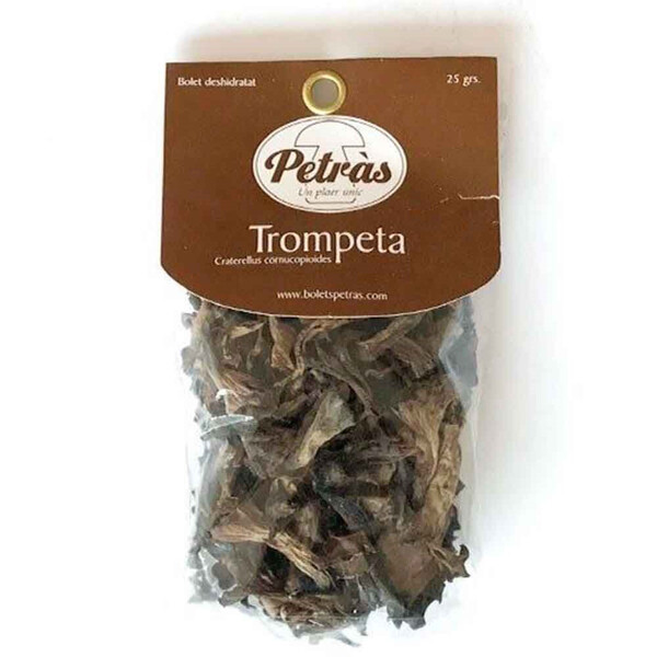 Seta Trompeta Deshidratada Bolets Petràs 25Gr.