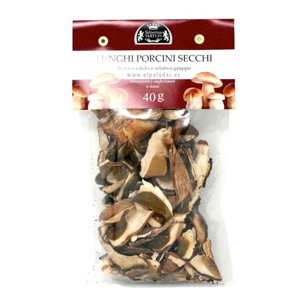 SETAS FUNGHI PORCINI SECCHI VALNERINA TARTUFI 40g.