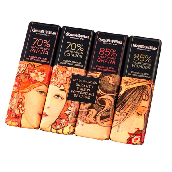 SURTIDO DE CHOCOLATINAS ORÍGENES DE CHOCOLATES AMATLLER (4x18g)
