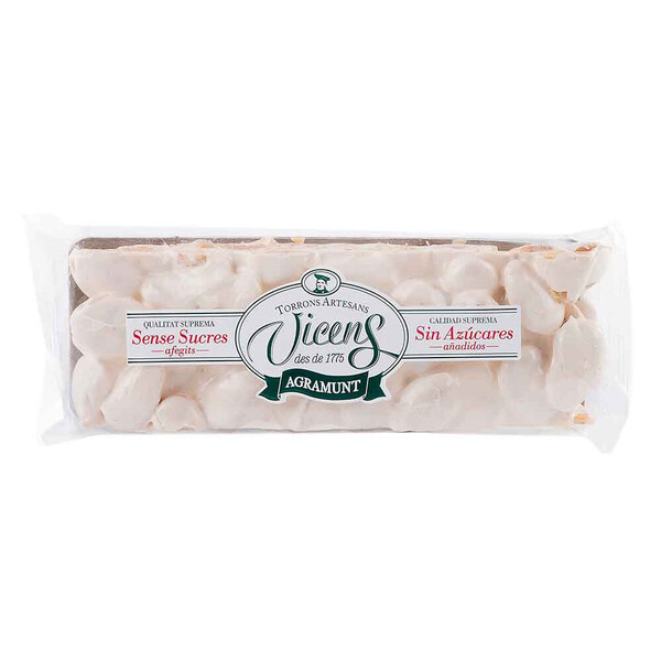 Turrón Duro De Almendra Con Edulcorantes Calidad Suprema Vicens (80Gr)