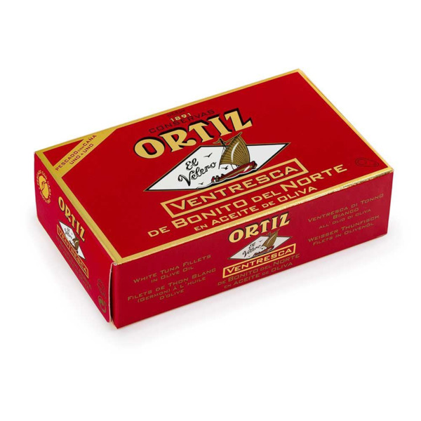 Ventresca Bonito del Norte en Aceite de Oliva - Conservas Ortiz - Lata OL120 (1)