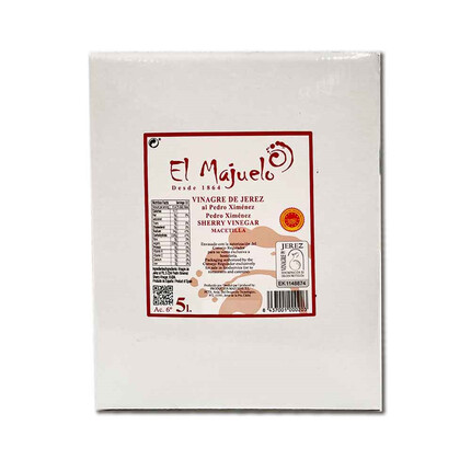 Vinagre de Jerez al Pedro Ximénez - Macetilla Bag 5L: Elegancia y sabor excepcionales en cada gota