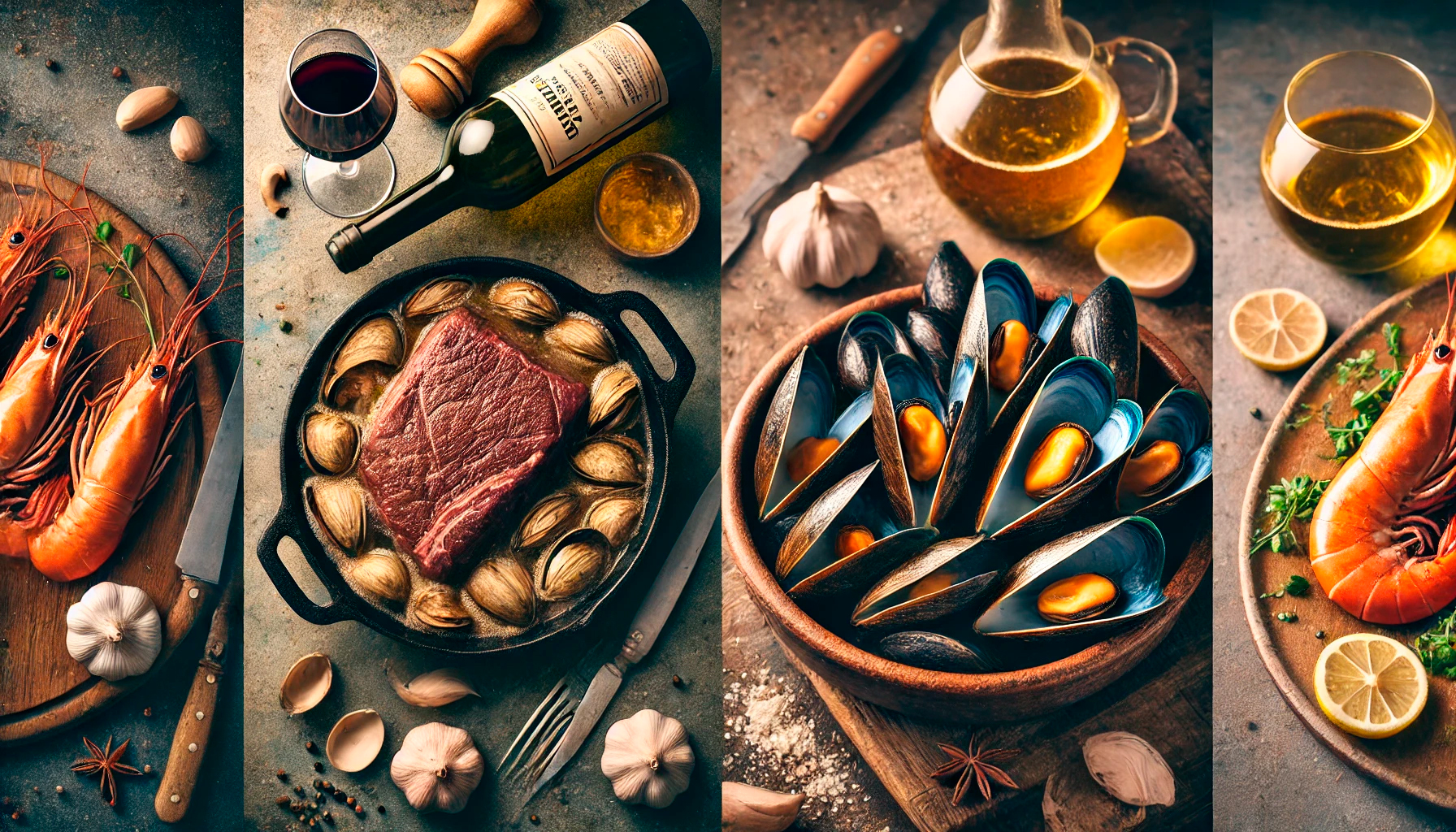 Varias Recetas con Vinos Españoles