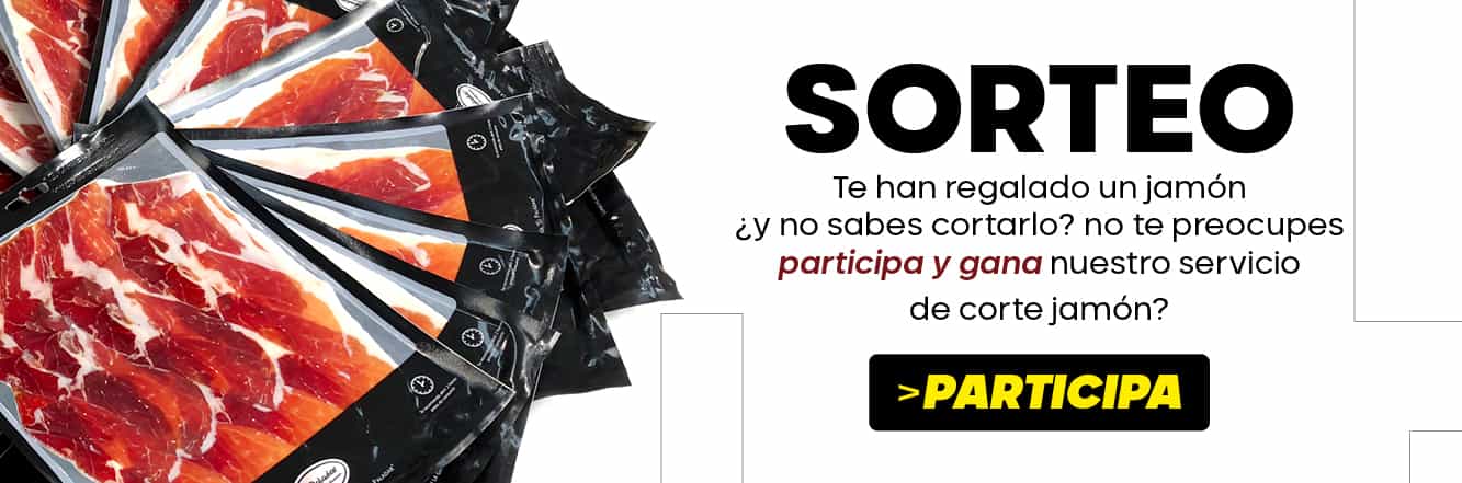 Participa en el sorteo y gana nuestro servicio de corte jamón.